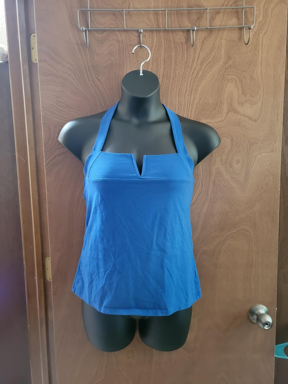 torrid Royal Blue Halter Camisole with Notch Neck